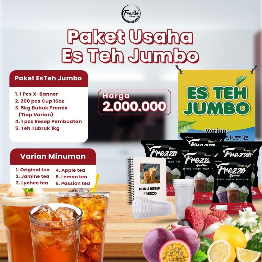 Frezzo Paket Usaha Es Teh Jumbo