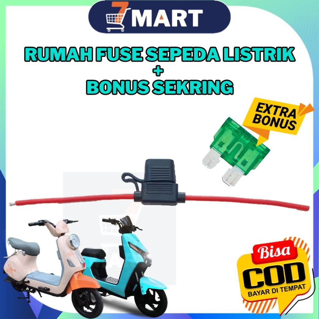 Rumah Fuse Tancap Sepeda Listrik Rumah Sekring Sepeda Listrik BONUS Sekring 30A