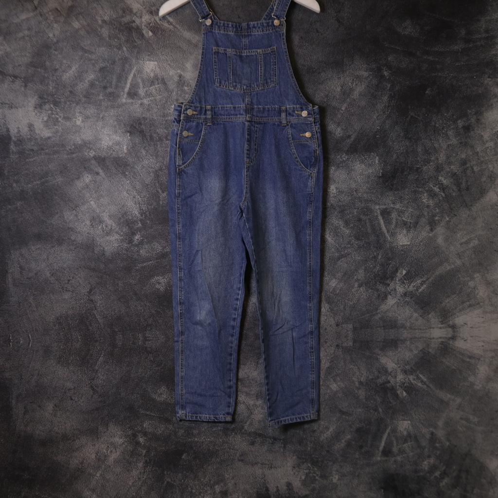 OVERALL COLZA JEANS DENIM PANTS OV64 SIZE S-M (29 30 31) JUMPSUIT CELANA PANJANG