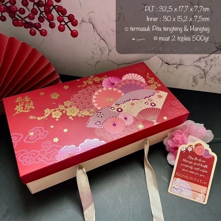 Box Kue Kering Cookies Kotak Packaging Hampers Jinjing Imlek Sincia