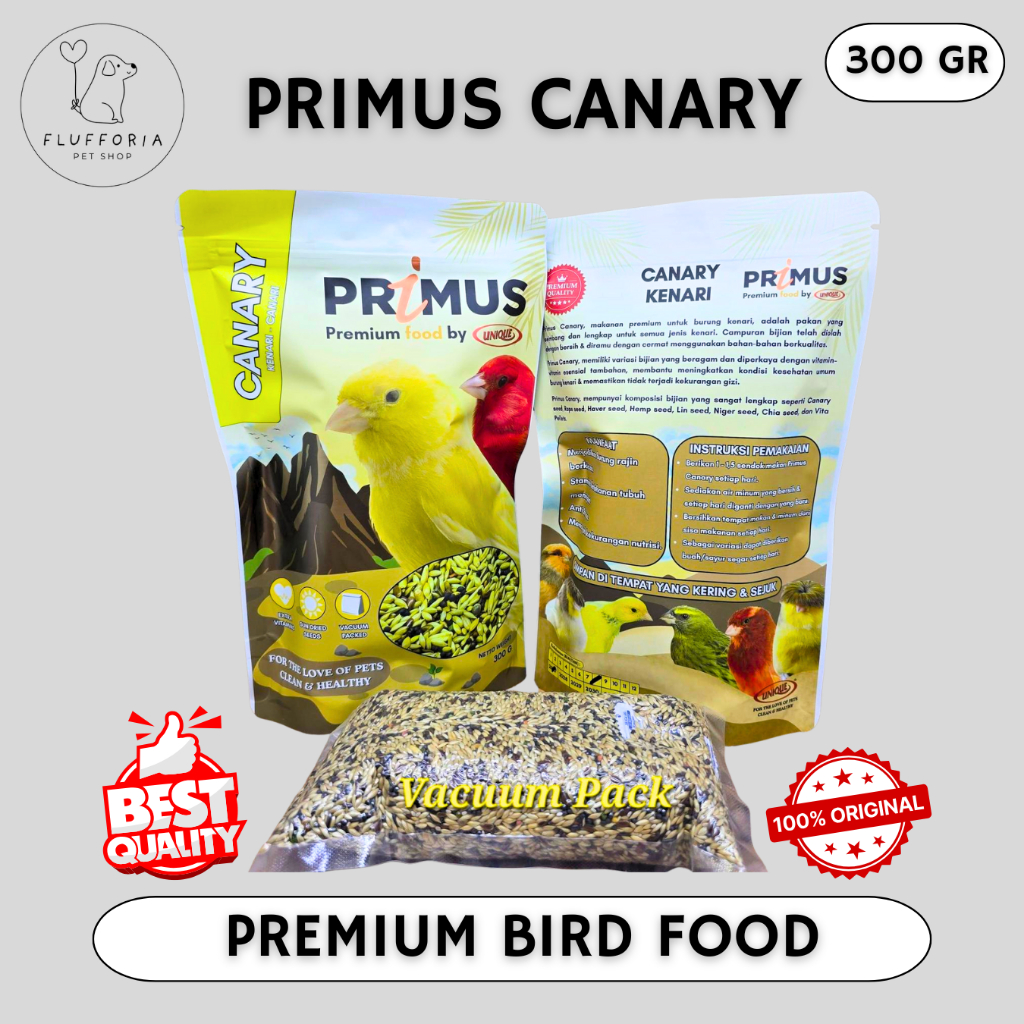 PRIMUS CANARY / KENARI - PAKAN UNTUK BURUNG KENARI - 300 GR