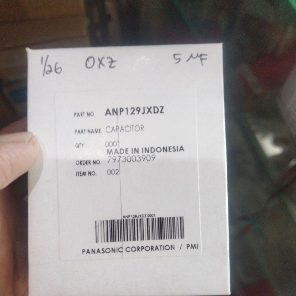 kapasitor capacitor pompa air 5uf asli panasonic