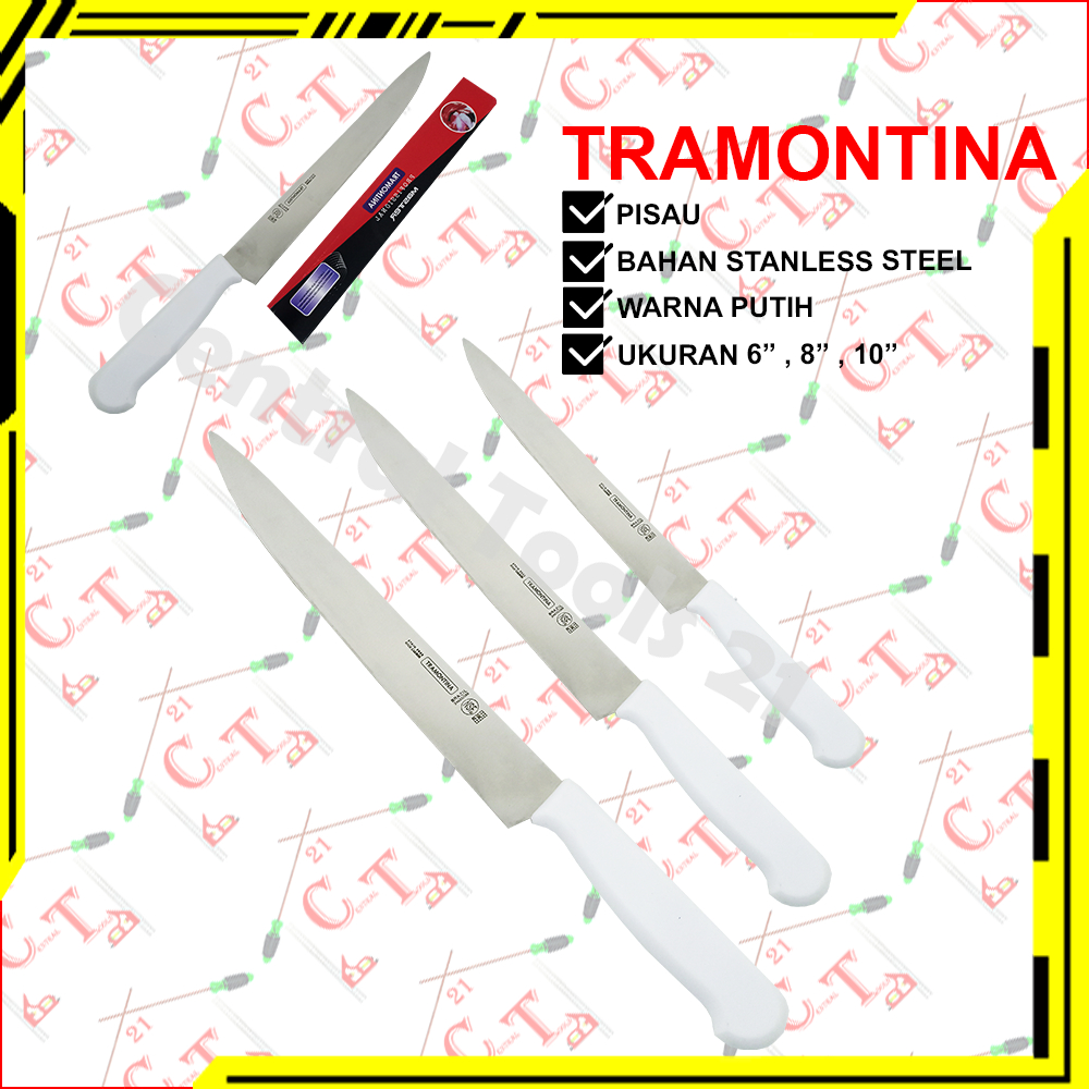 Pisau Tramontina Stainless Steel / Pisau Dapur / Pisau Daging / Pisau Buah / Pisaw