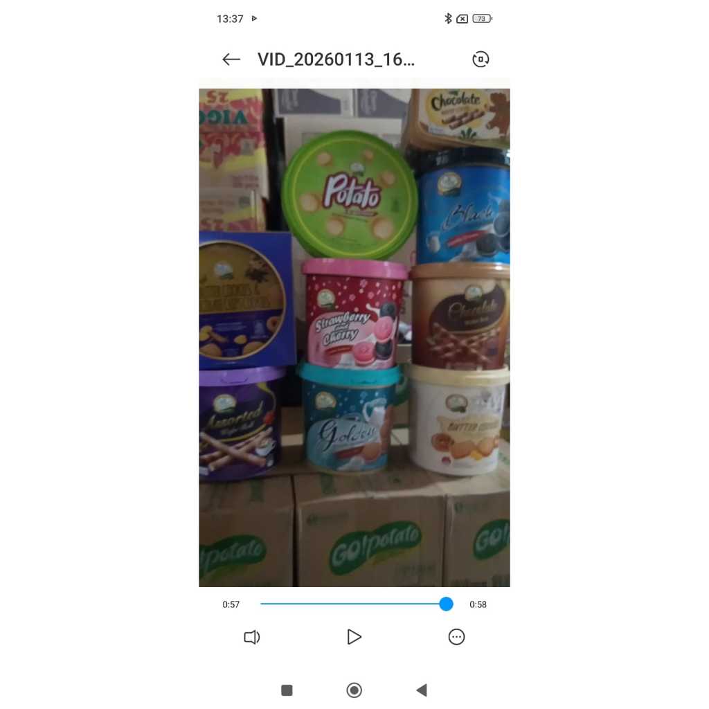 Denex Potato dan Wafer roll Dus