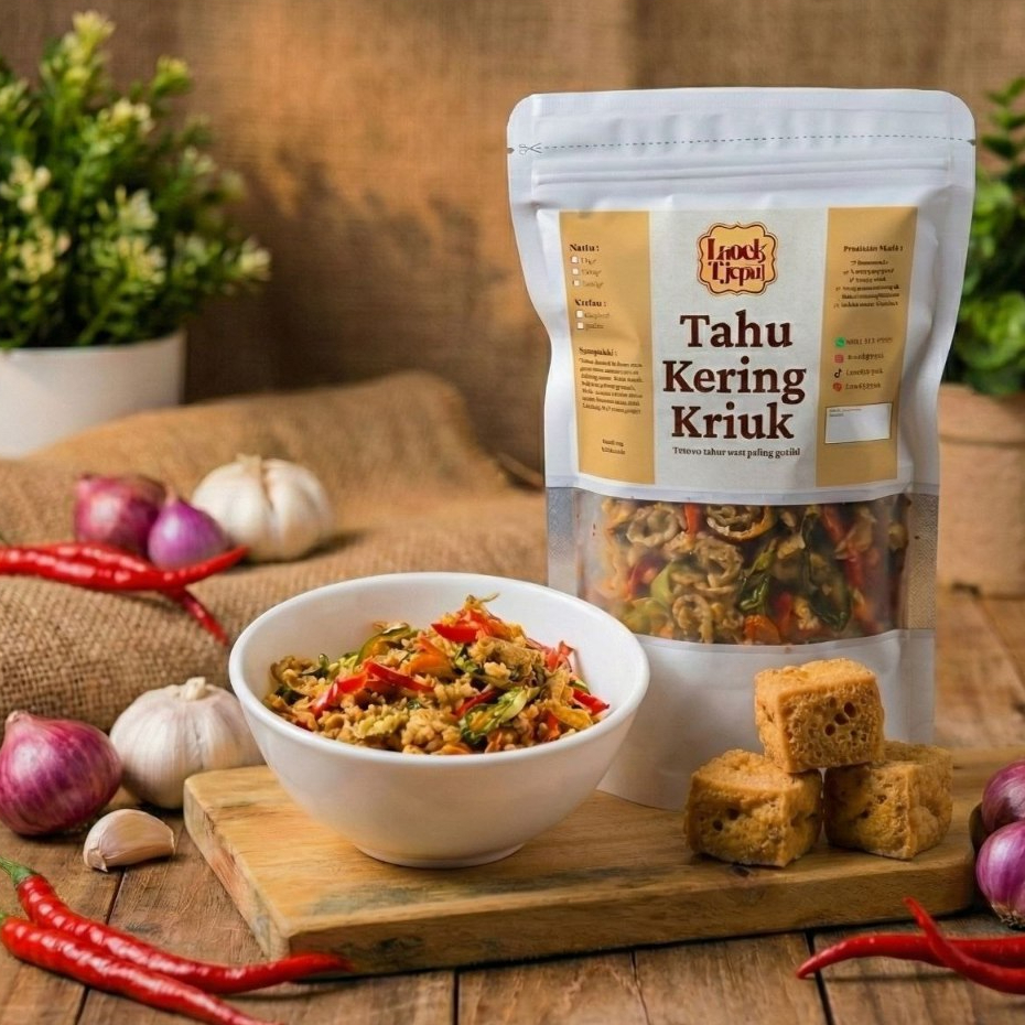 Tahu Kering Kriuk - laoek tjepat | lauk praktis | teman makan nasi | sambel kering tahu | sambal tah