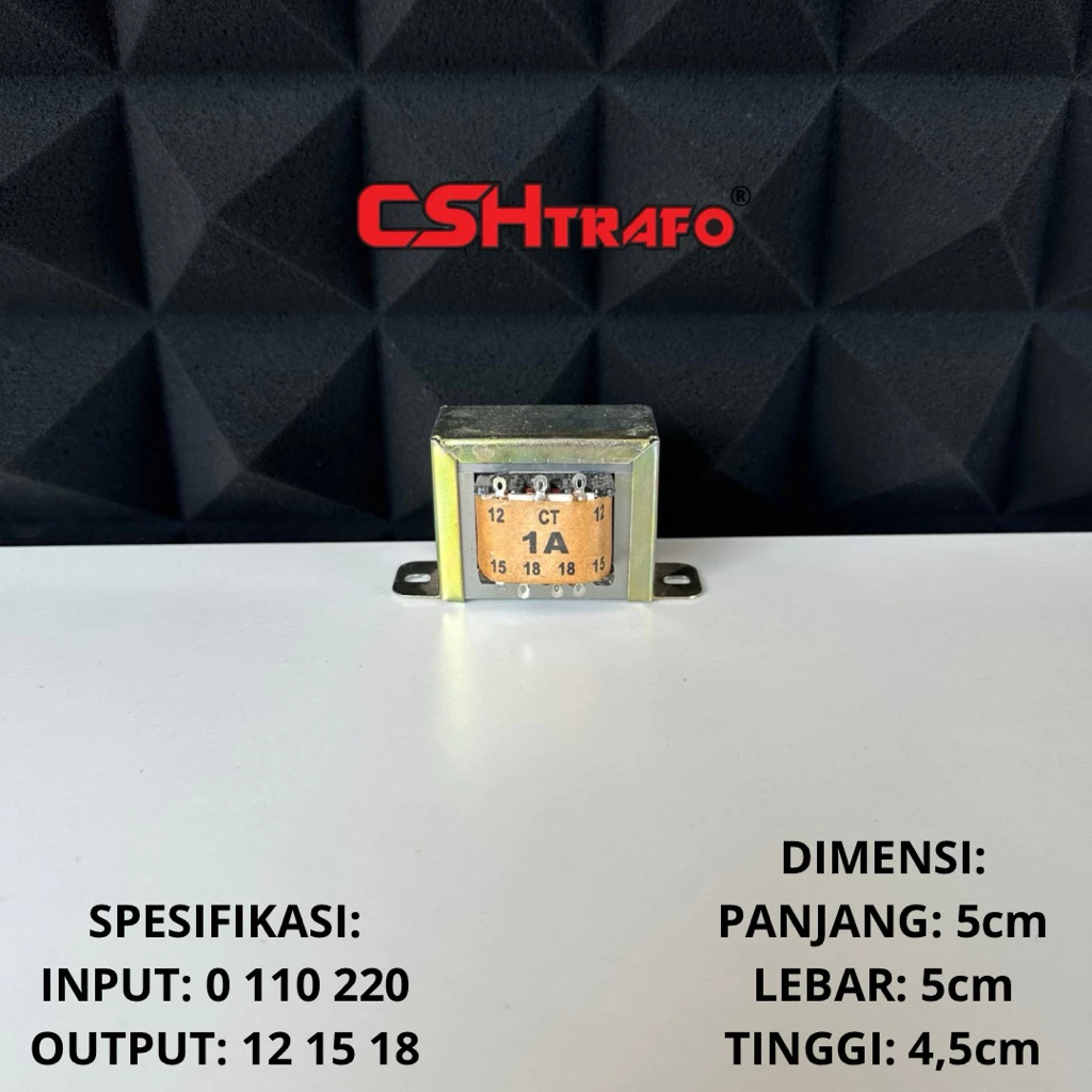 Trafo Kotak CSH Best Quality (trafo kecil) 100% Tembaga Murni 1A CT & non CT