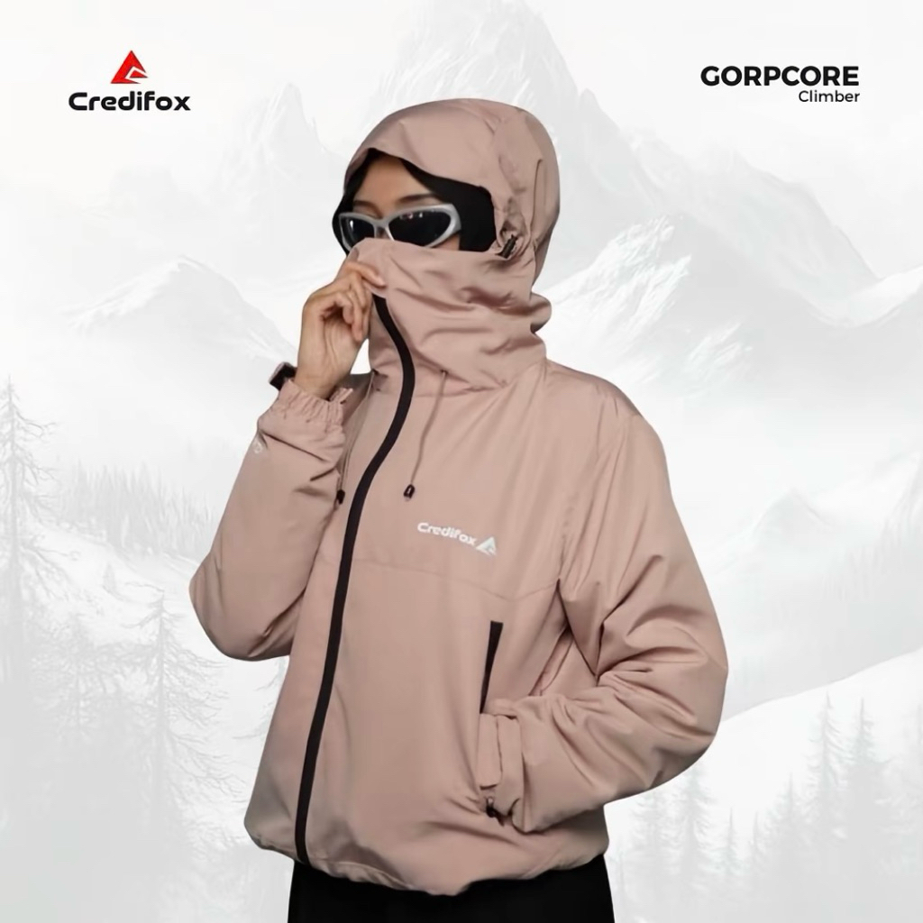 CREDIFOX Jaket Gorpcore Climber Series - Jaket Gunung Gorpcore - Gorpcore Jacket