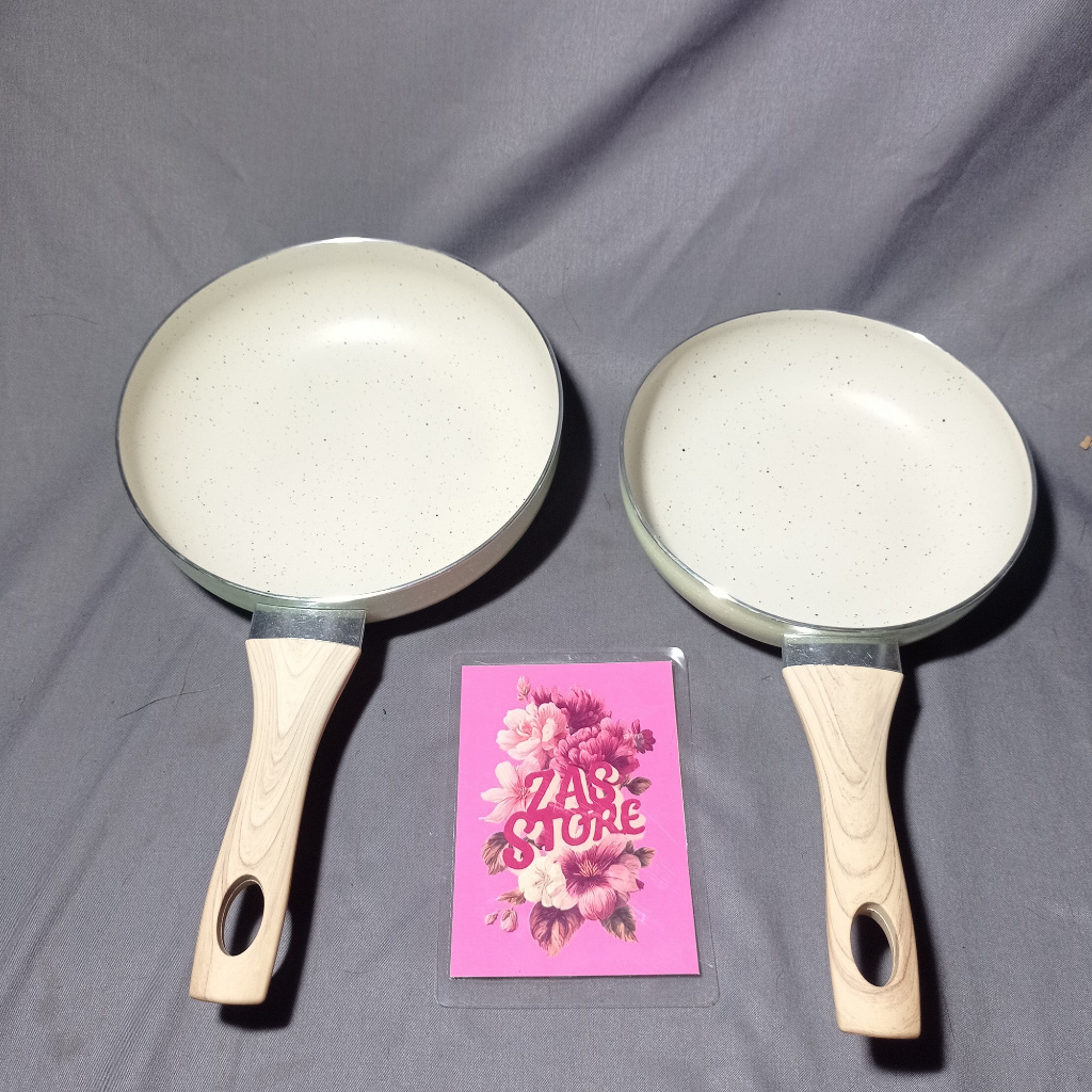 Wajan Frypan Teflon Dual Color TB Tanpa Tutup, Anti Lengket dan Multifungsi