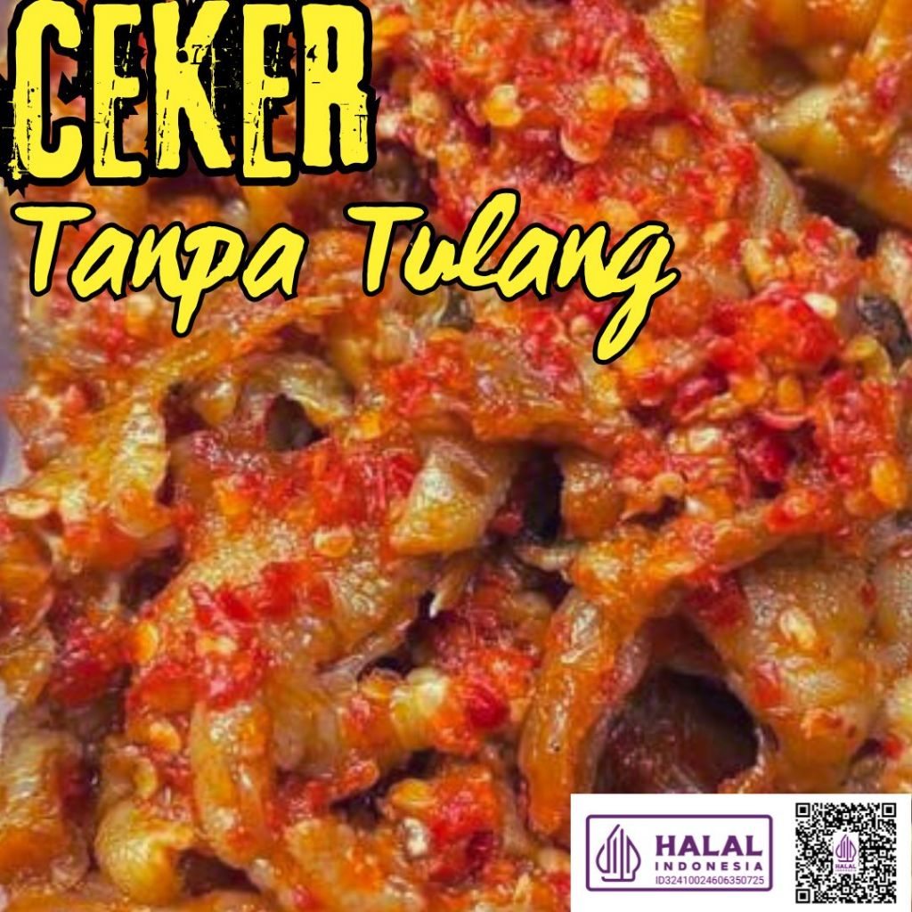 150gr Sambal Ceker Tanpa Tulang/ Sambal Ceker/ Sambel Ceker/ Ceker Pedes/ Ceker Pedas/ Ceker Tanpa T
