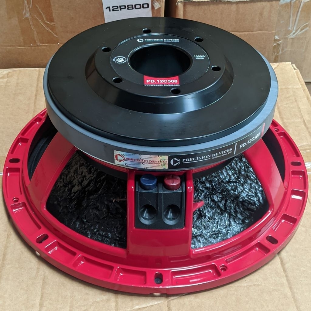 speaker 12 inch PD 12C500 MERAH VC 4 IN 1000 WATTS / speaker 12 inch PD 12C500 cocok untuk subwoofer