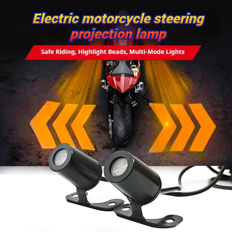 Lampu Sein Proyeksi Mewah Lampu Sen LED 2PCS Lampu Sein Proyeksi Mewah Tahan Air untuk Sepeda Motor 