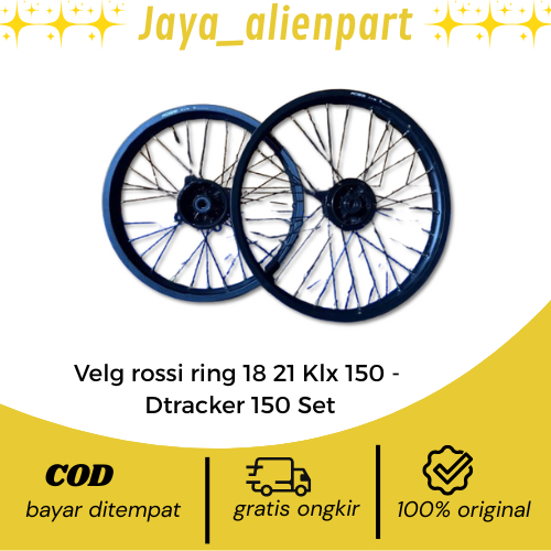 Velg rossi ring 18 21 Klx 150- Dtracker 150 Sepaket (Tanpa Ban)