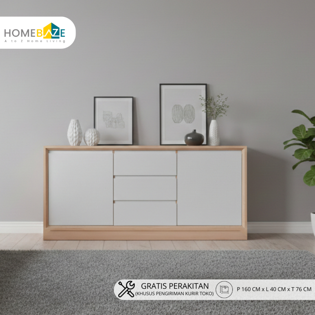Homebaze - Rak TV, Buffet Tv, Kabinet Tv, Lemari Tv, Modern, Minimalis, Murah dan Kokoh