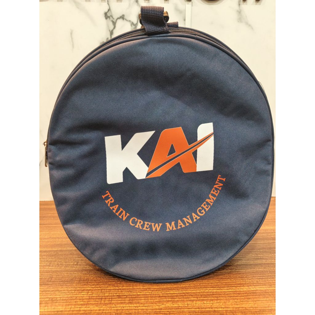 tempat / tas topi masinis - kondektur  logo "KAI"