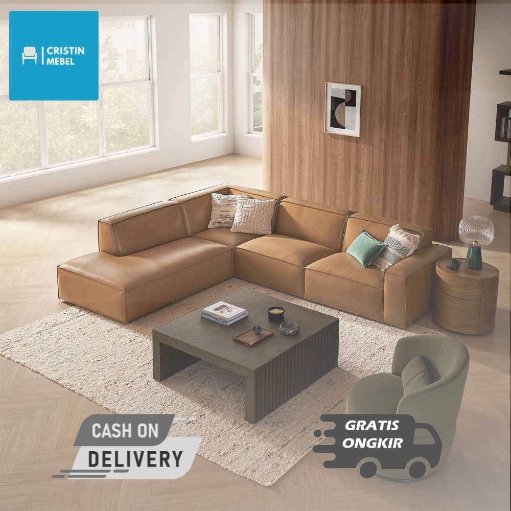 Sofa Minimalis Ruang Tamu Sofa Blok Sofa L Kulit