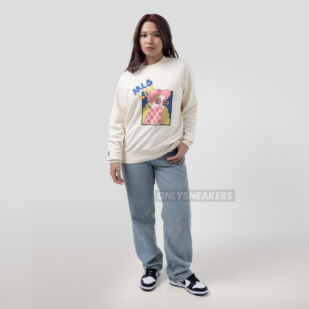MLB LIKE CARTOON NEW YORK YANKEES IVORY SWEATSHIRT
