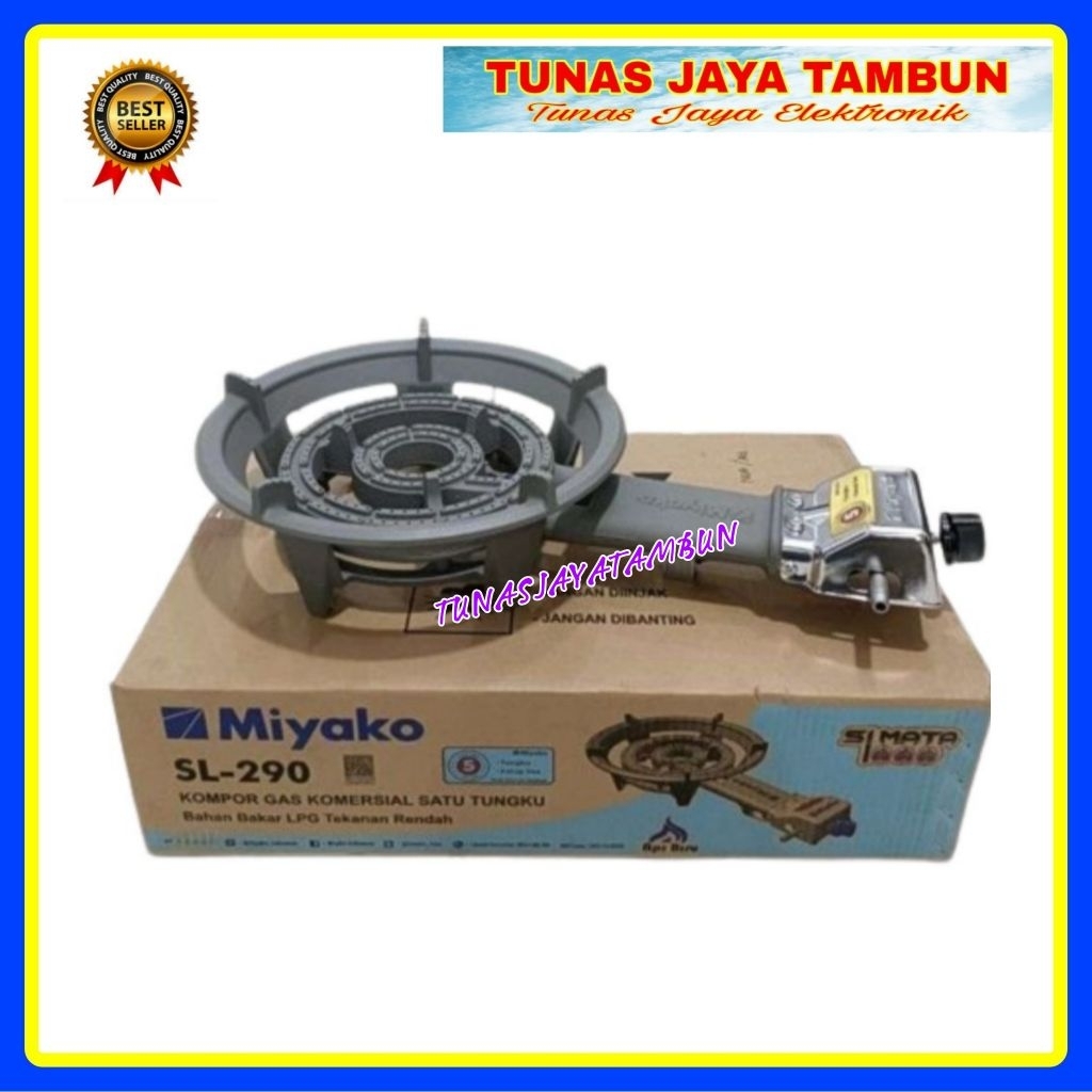 KOMPOR GAS MIYAKO SL 290  / KOMPOR GAS MIYAKO MAWAR SL-290 / MIYAKO SL290 KOMPOR LOW PREASURE