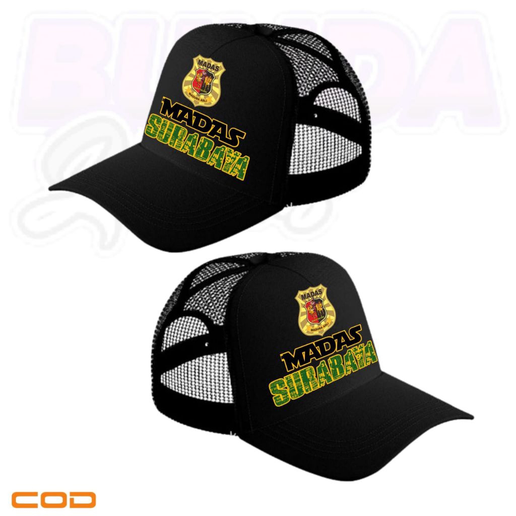 Topi Jaring MADAS SURABAYA Truuker Hat Topi Sablon Dewasa Kualitas Premium Topi Termurah