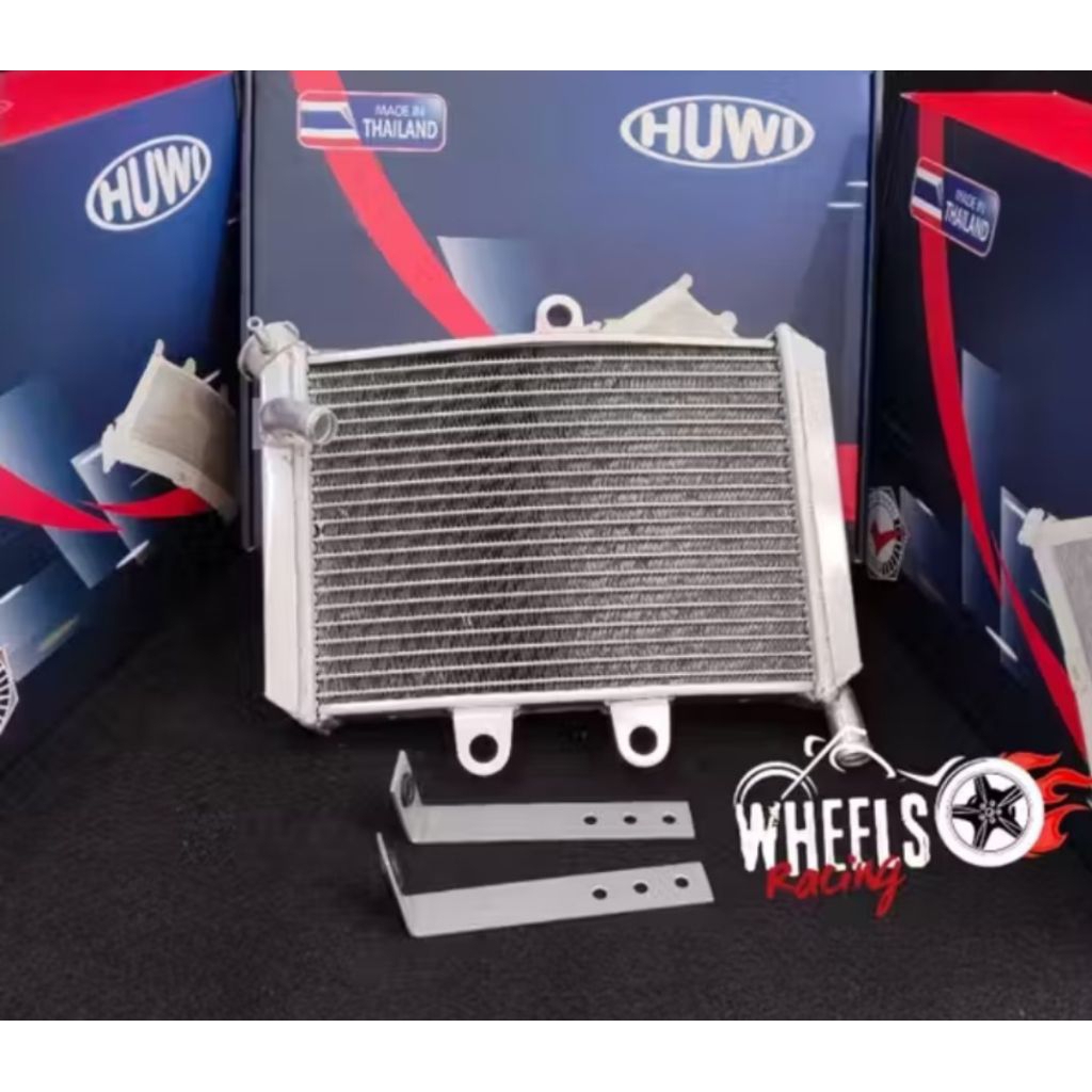 RADIATOR HUWI NINJA R/NINJA RR + BREKET RADIATOR NINJA 150-R NINJA 150 RR IMPORT THAILAND