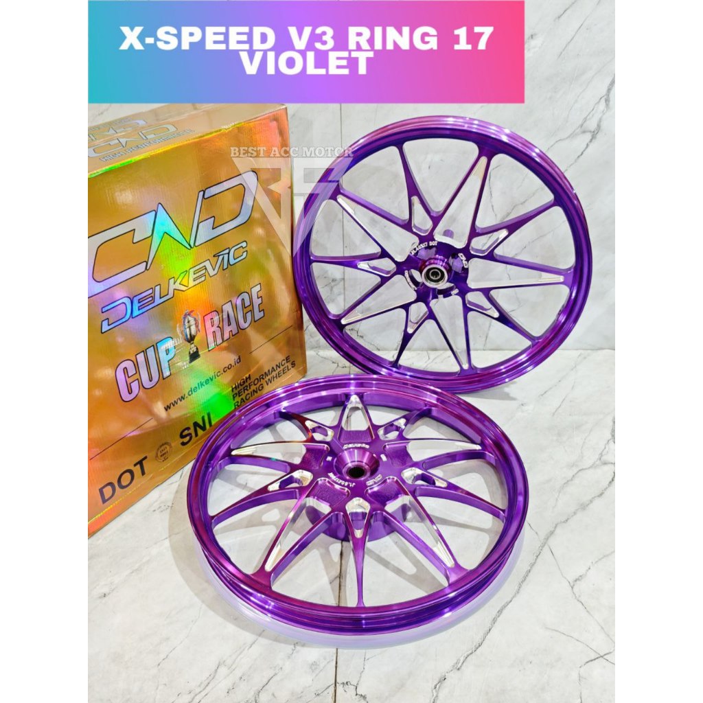 VELG DELKEVIC XSPEED RING 17 VARIO 125 VARIO 150 VARIO 160 STYLO CBS BEAT VARIO SCOOPY GENIO XSPEED