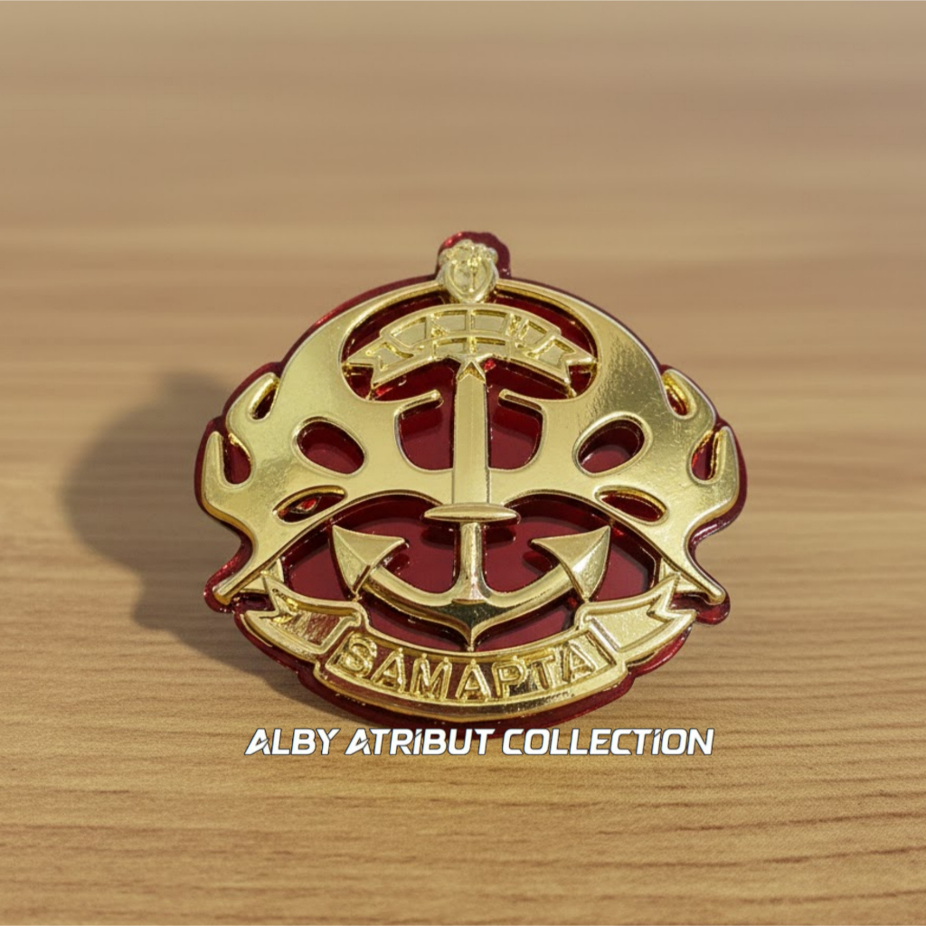 Brevet pin AIM samapta imigrasi terabaru sepuh emas anti karat