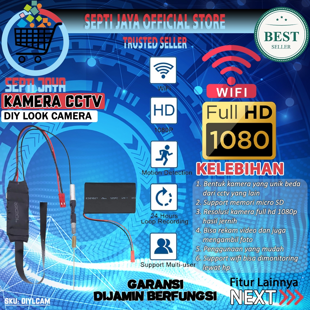 Ultra Small Micro IP Camera Diy Module Look Cam Wifi DIYLCAM Wireless Kamera HD 1080P Motion Detecti