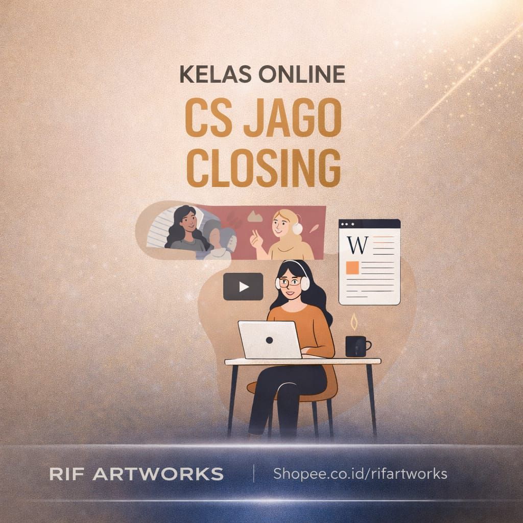 KELAS CS JAGO CLOSING - Ecourse Customer Service Banyak Closingan Penjualan Tutorial Teknik Respon C