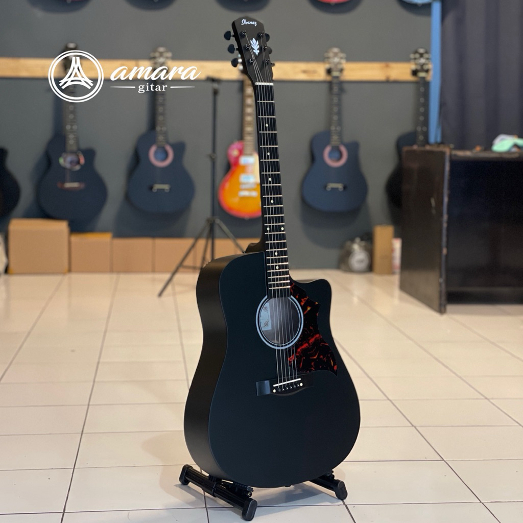 Gitar Akustik Elektrik ibanez Hitam