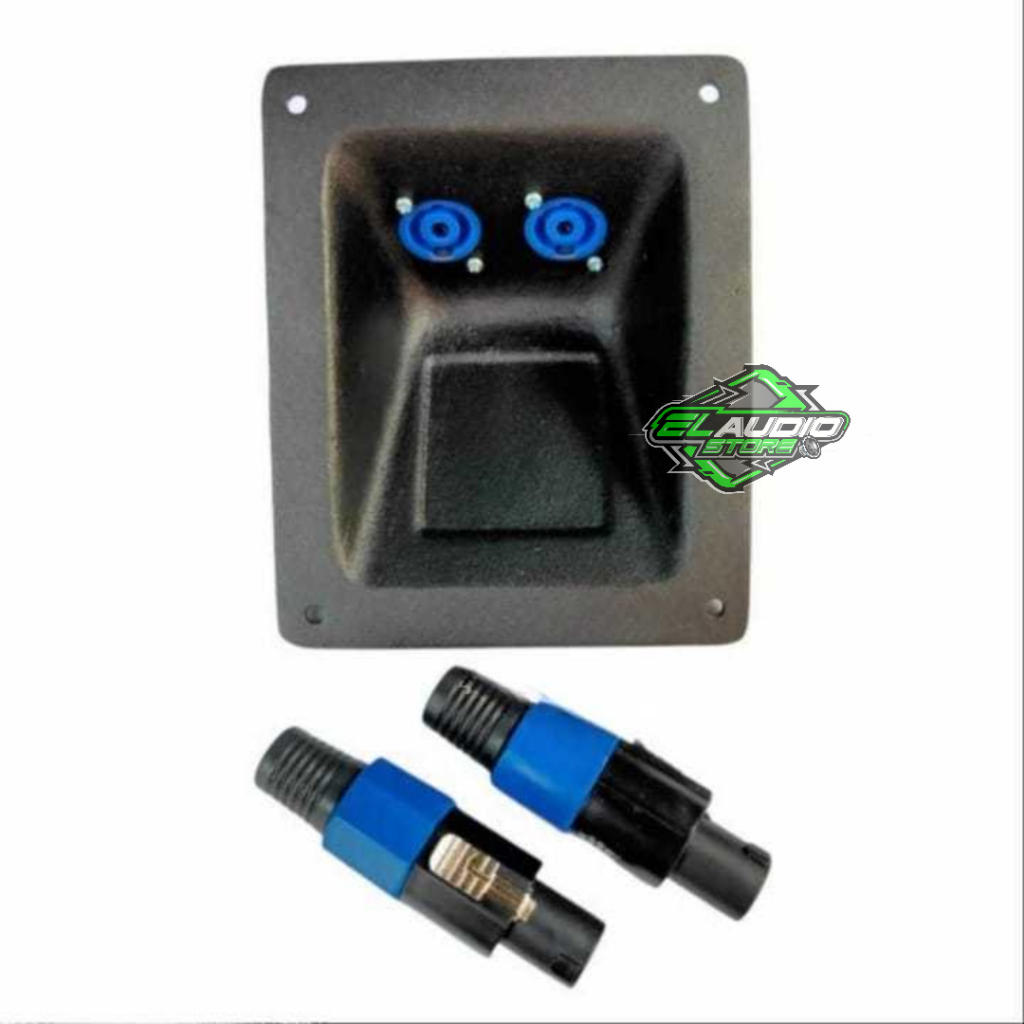 Terminal Pangkon SPEAKON SPEAKON Bahan DIRAL + Soket + Jack speakon