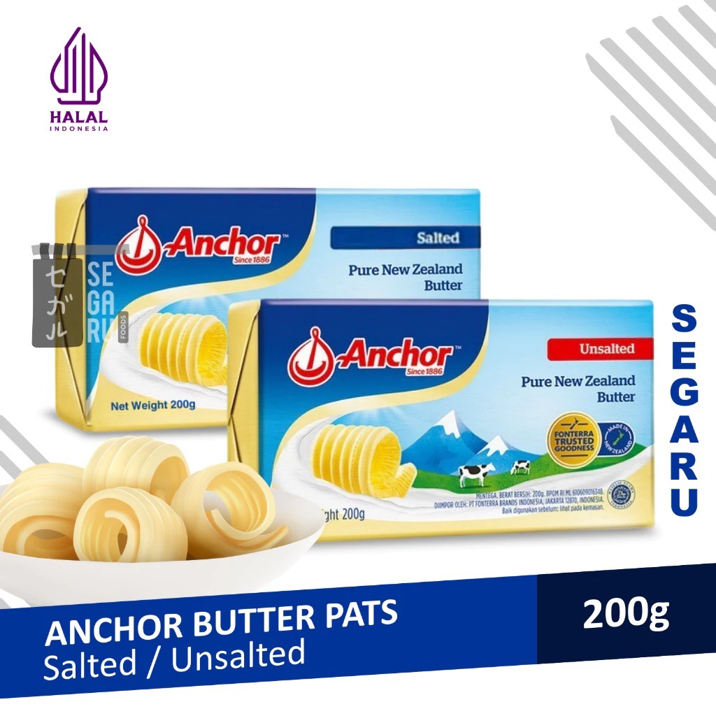 ANCHOR Butter Unsalted / Salted 200 gram