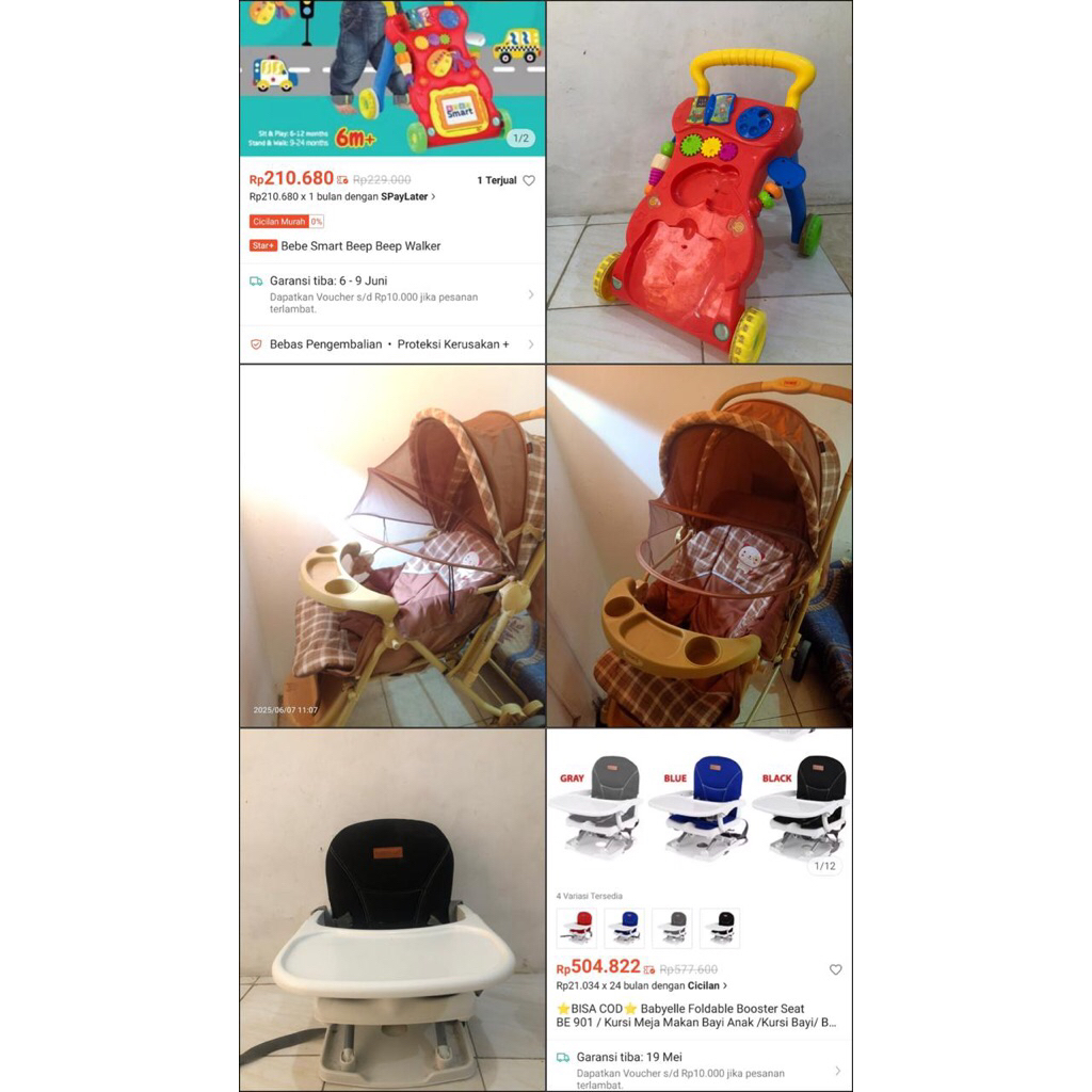 preloved Stroller babydoes free pushwalker