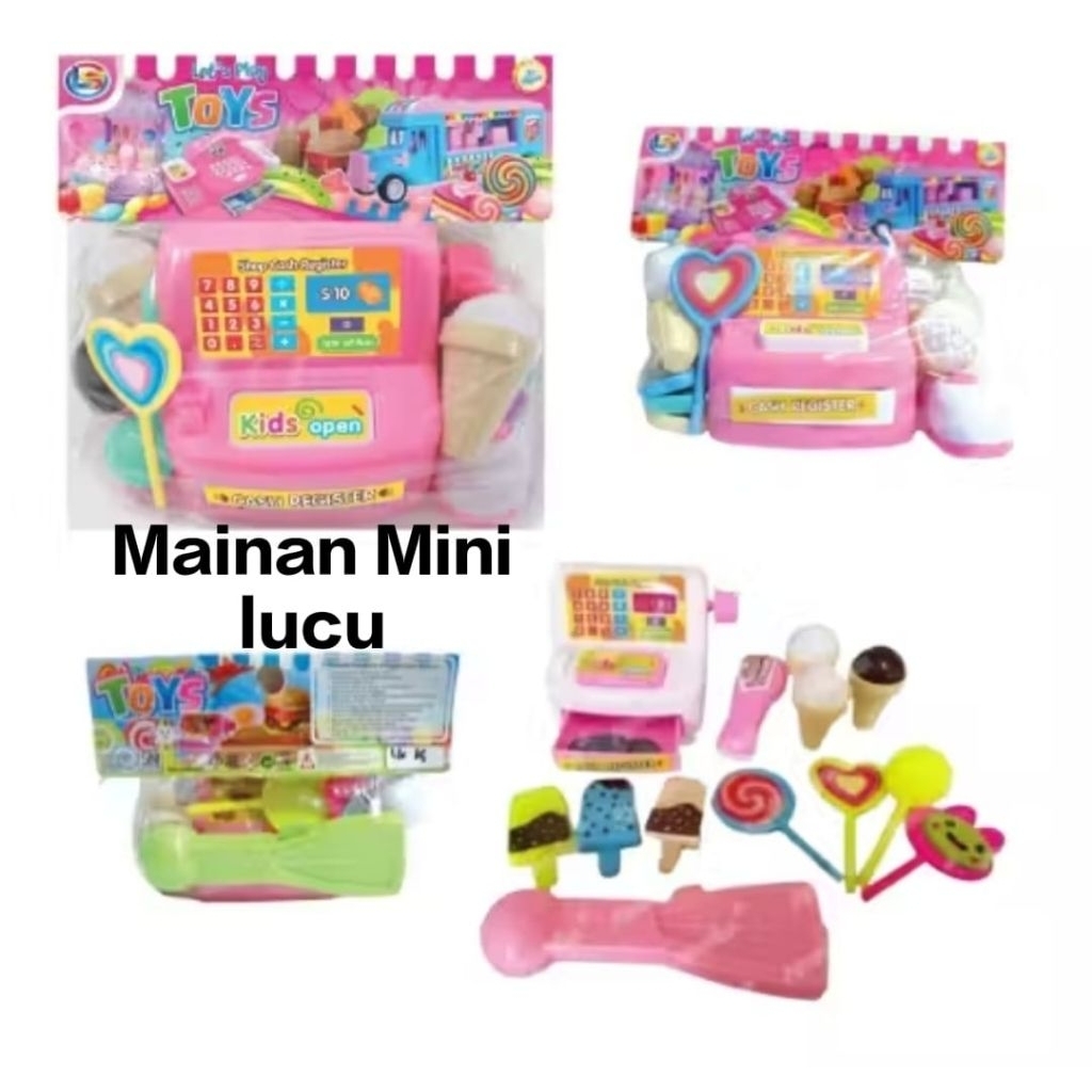 Mainan Anak Cewek Mesin Kasir Mini Mainan Super Market Kasir Kasiran