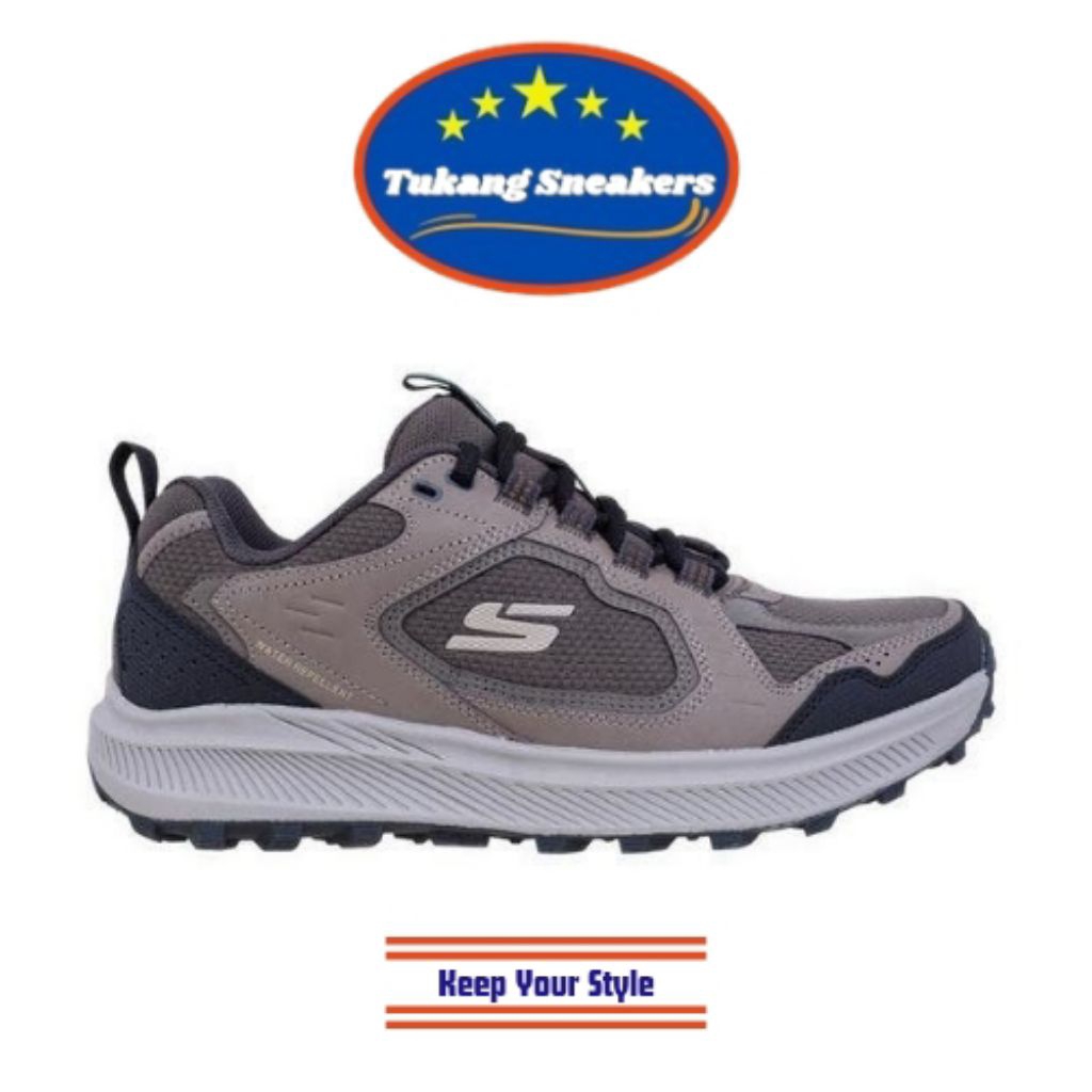 Sepatu Outdoor Pria Skechers Ridgestar Taupe SKE237820TPE