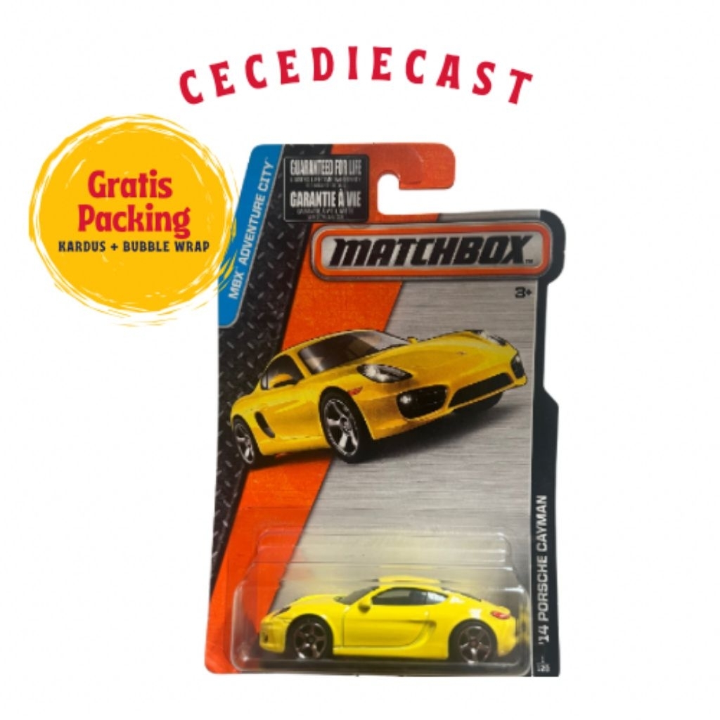 Matchbox Porsche Cayman Kuning