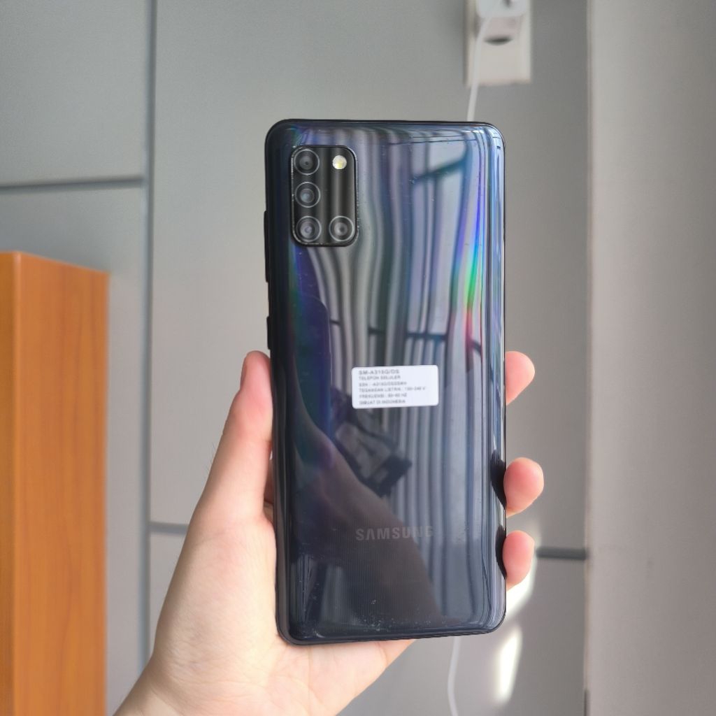 Preloved Samsung A31 Hp Handphone Second Bekas 6 / 128 GB Fullset
