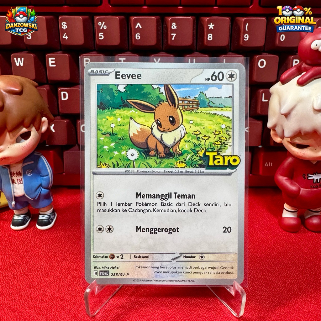 Eevee Promo Taro 285/SV-P Promo Pokemon x Taro Kartu Pokemon TCG Indonesia