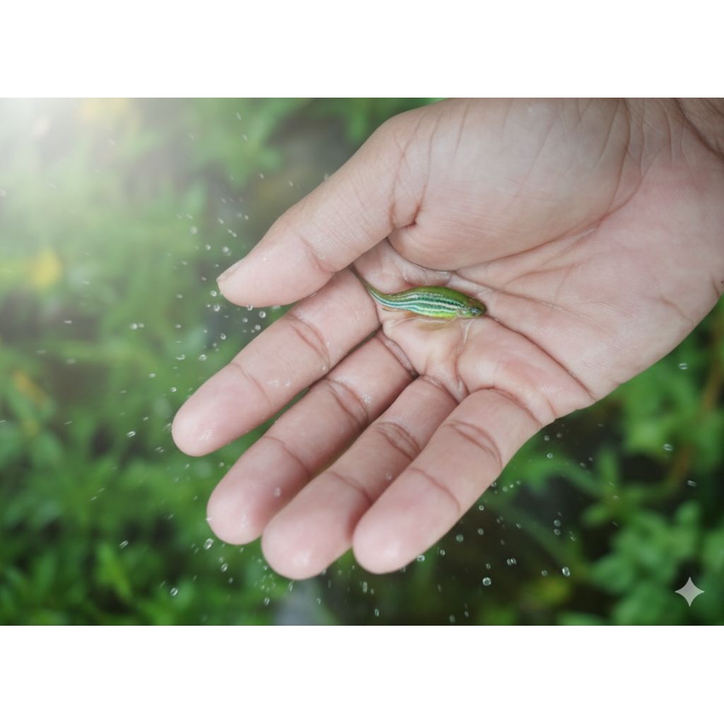 ikan hias danio slayer ijo daun