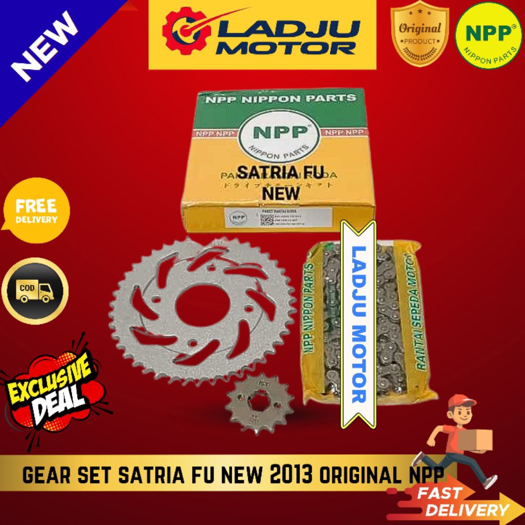 GER GEAR SET SATRIA FU NEW 2013 ORIGINAL NPP PREMIUM