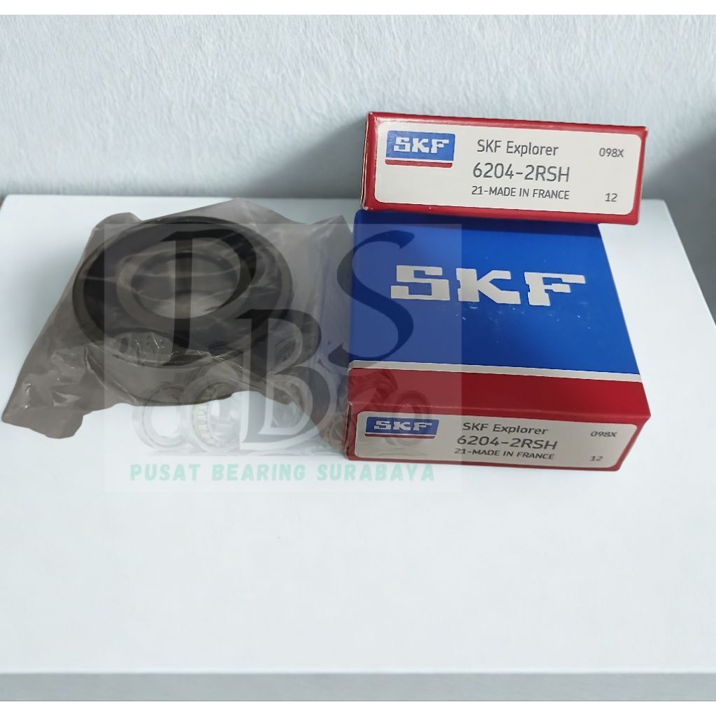 Bearing 6204-2RSH Merek SKF / Laher 6204-2RSH Merek SKF / Segel Karet