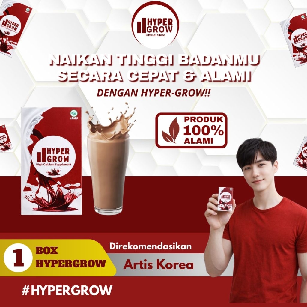 Peninggi Badan, 1 Box, Peninggi Badan Hypergrow, Susu Peninggi Badan, Peninggi Badan Alami, Peninggi