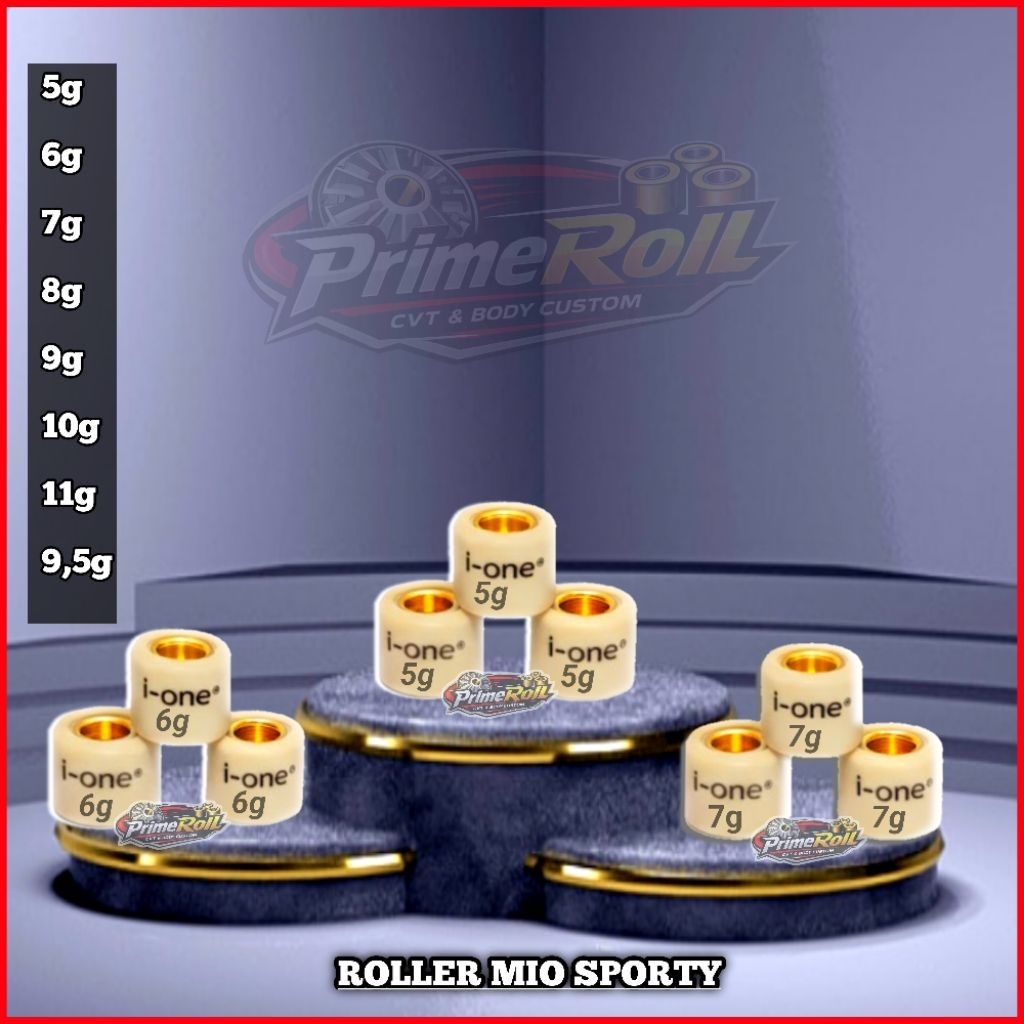 Roller Mix Roller Lolër Racing (M) Mio Sporty J Motor Yamaha Smile Soul Fino Xride 115 6 7 8 9 10 11