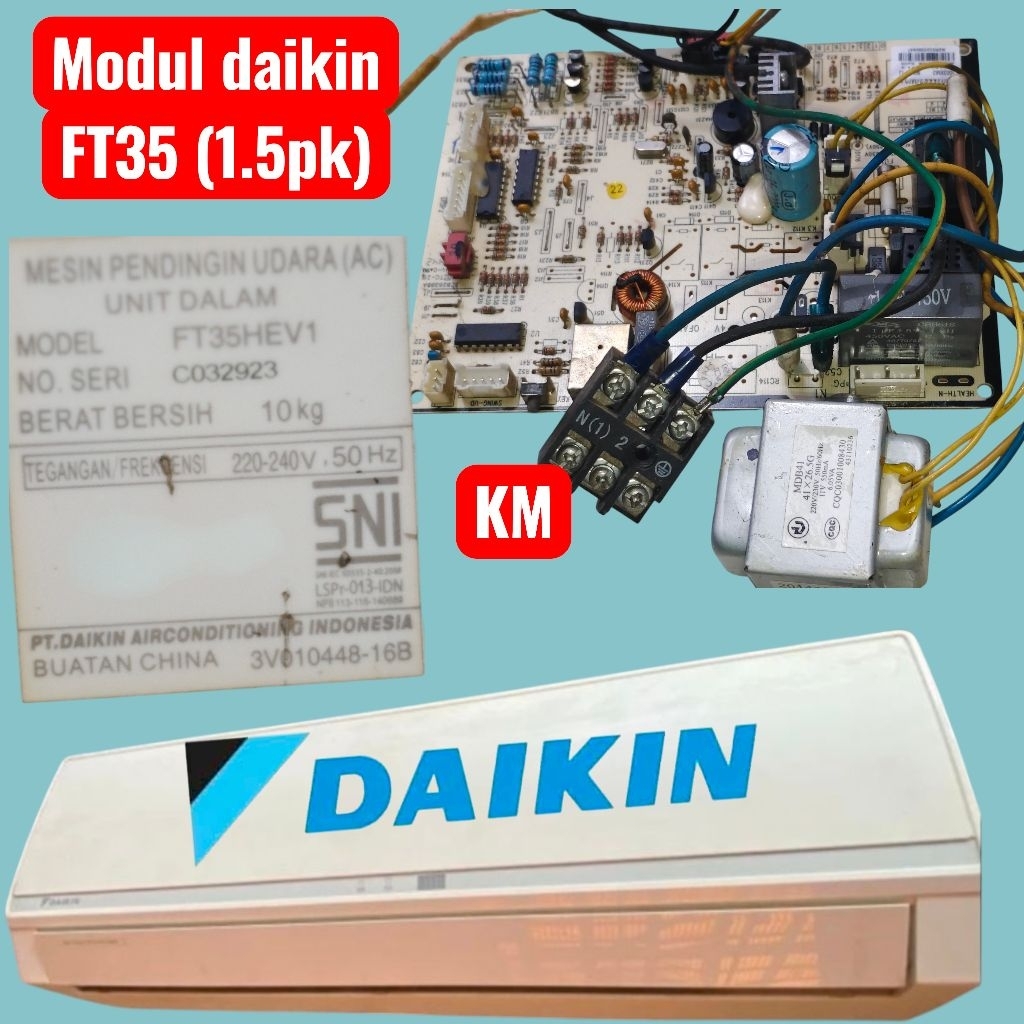 MODUL PCB INDOOR AC DAIKIN / PCB MODUL AC DAIKIN FT35HEV1/ MODUL PCB DAIKIN 1.5PK / MODUL PCB DAIKIN