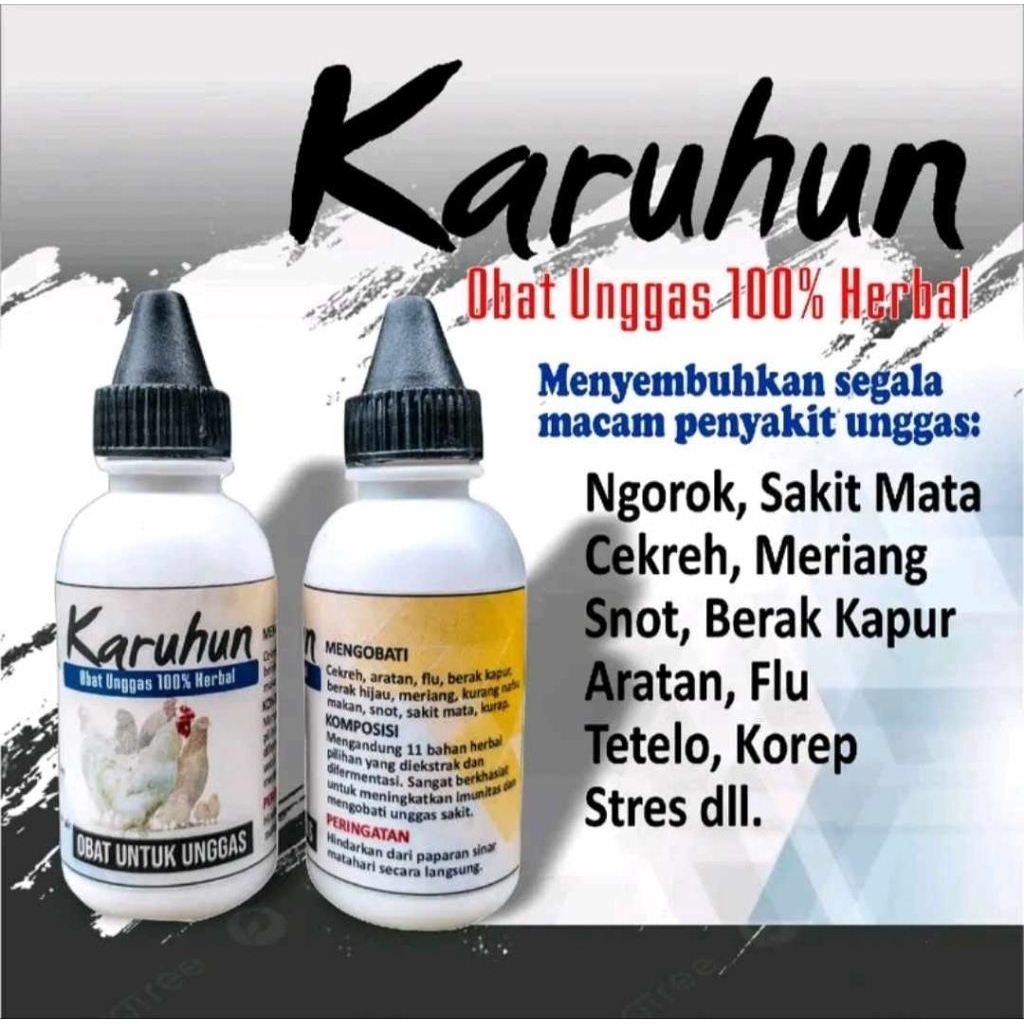 KARUHUN OBAT ATASI SEGALA PENYAKIT AYAM /UNGGAS PALING AMPUH