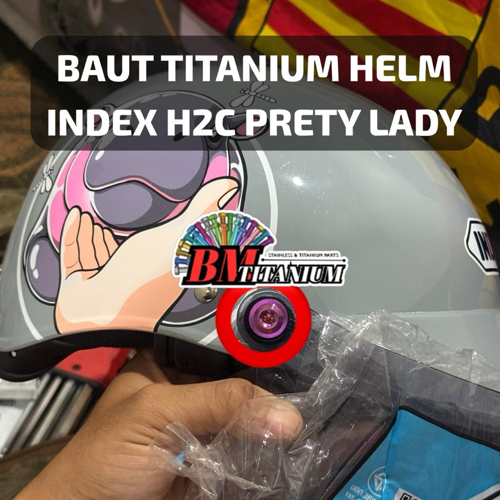 (TITANIUM)BAUT TITANIUM HELM INDEX H2C PREETY LADY