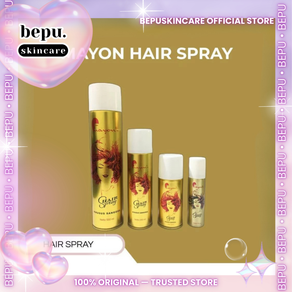 Bepuskincare - MAYON Hair Spray Rambut Sanggul - Hair Spray Rambut Tahan Lama - Spray Rambut Hair St