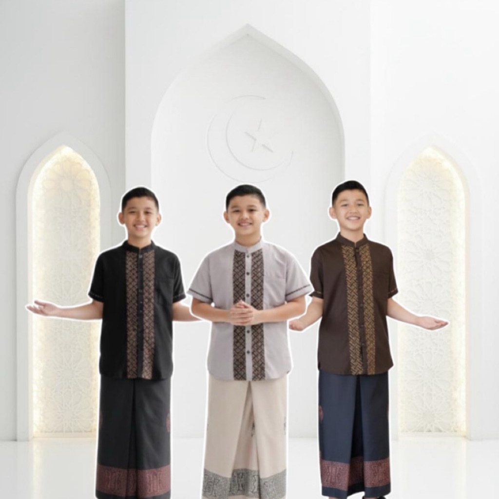 Baju Koko Anak Trend Lebaran 2026 | Setelan Sarko | Sarung Koko Anak | Baju Koko Anak | Sarung Insta