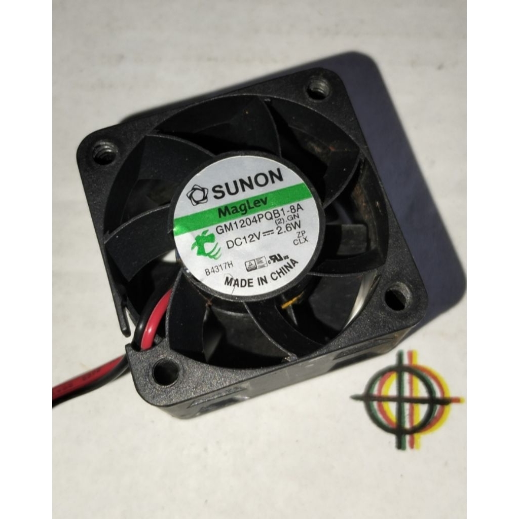 KIPAS FAN 2PIN 4X4 12V 2.6W T 2.8CM BEKAS