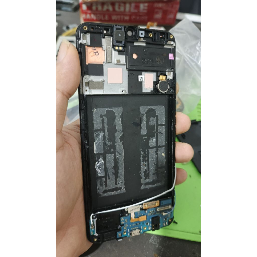 lcd second original amoled samsung a50