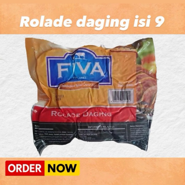 Rolade FIVA Rolade daging isi 9 frozen