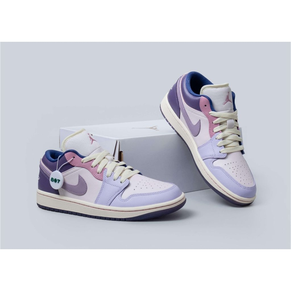 Sepatu air jordan 1 low ungu pastel women
